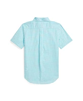 Polo Ralph Lauren Big Boys Gingham Poplin Short Sleeve Shirt