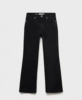 Mango Women's Crop Flared Jeans