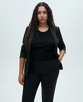 Mango Women's Straight Suit Pants