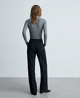 Mango Women's Pinstripe Suit Pants