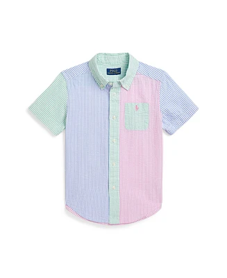 Polo Ralph Lauren Toddler and Little Boys Striped Seersucker Fun Shirt