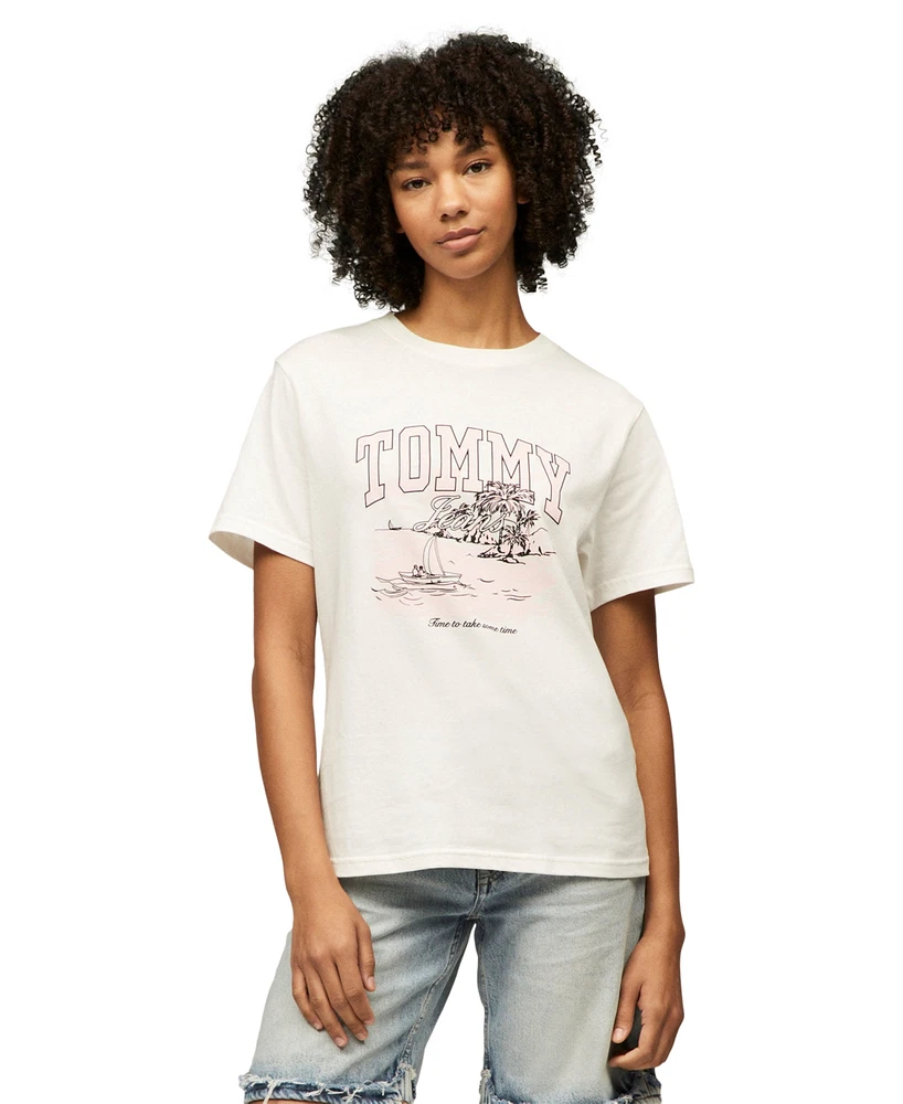 Tommy Jeans Women's Relaxed Tonal Tropics Graphic Tee