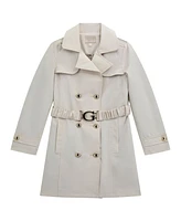 Guess Big Girls Canvas "G" Buckle Trench Coat