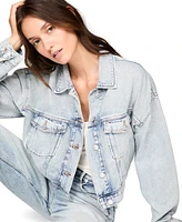 Tommy Jeans Women's Oversized Crop Trucker Jacket