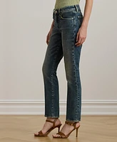 Lauren Ralph Women's Mid-Rise Straight Ankle Jeans