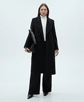 Mango Women's Lapels Wool Coat
