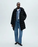 Mango Women's Water-Repellent Quilted Coat