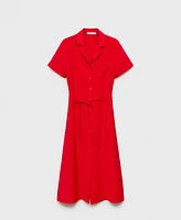 Mango Women's Pockets Shirt Dress