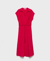 Mango Women's Dart Detail Cotton Dress