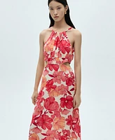 Mango Women's Openings Detail Flower Dress