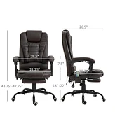 Vinsetto 7-Point Vibrating Massage Office Chair with High Back