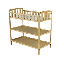 Finish Wood Baby Changing Table with Safety Rail Durable and Secure Design