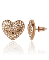 Juicy Couture Heart Crystal Stud Earrings