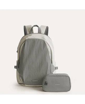 Soar 25L 180° Open Clamshell Travel Backpack Set Grey