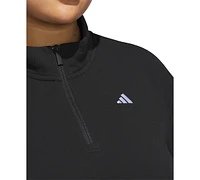 adidas Plus Quarter-Zip Mock-Neck Sweatshirt