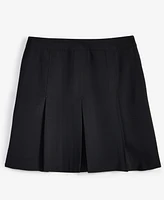 On 34th Women's Solid Box Pleated Mini Skirt, Exclusively at Macy's