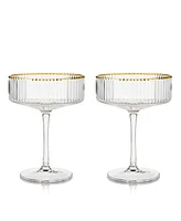 Viski Meridian Coupe Glasses, Set of 2