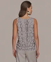 Donna Karan New York Women's Scoop-Neck Embellished Tank Top