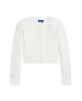 Polo Ralph Lauren Big Girls Pointelle-Knit Cotton Cardigan