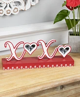 Northlight Heart and Floral "Xoxo" Valentine's Day Photo Frame, 4.5" x 12"