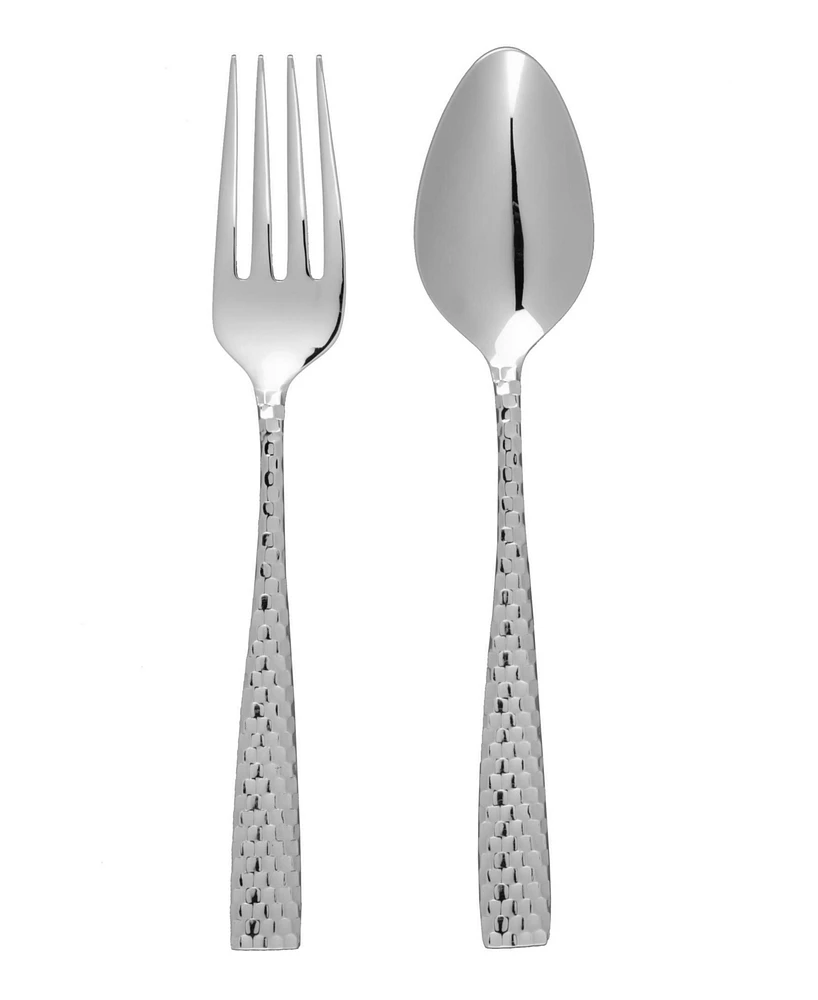 Fortessa Lucca Faceted 2pc Serving Set