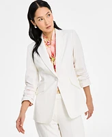 Tahari Asl Peak-Lapel Button-Front Jacket, Regular & Petite