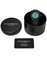 Emporio Armani Men's Automatic Sea Explorer Black-Tone Stainless Steel Bracelet Watch 43mm