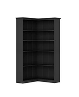 gaomon Corner Bookshelf 72.8in Farmhouse Bookcase Large