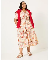 FatFace Women's Plus Gigi Midi Dress