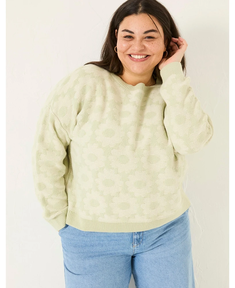 FatFace Plus Womens's Floral Sweater