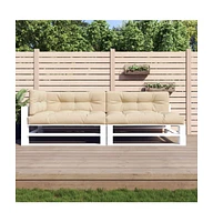 vidaXL Pallet Cushions 5 pcs Beige Fabric