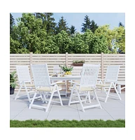 Garden Chair Cushions 6 pcs Cream 15.7"x15.7"x1.6" Oxford Fabric