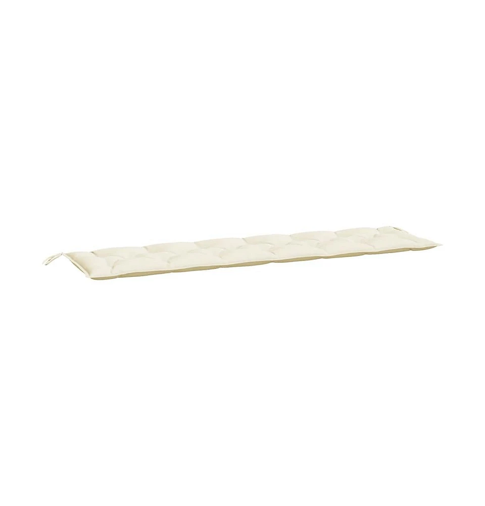 vidaXL Garden Bench Cushion Cream White 78.7"x19.7"x2.8" Oxford Fabric
