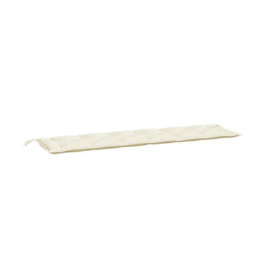vidaXL Garden Bench Cushion Cream White 78.7"x19.7"x2.8" Oxford Fabric