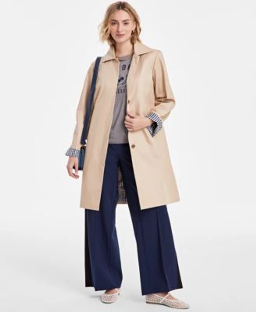 On 34th Womens Classic Mac Jacket California Graphic T Shirt Wide Leg Pull On Pants Exclusively At Macys