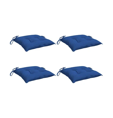 Chair Cushions 4 pcs Blue 19.7"x19.7"x2.8" Oxford Fabric