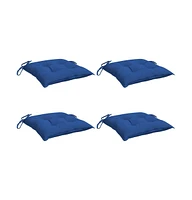 Chair Cushions 4 pcs Blue 19.7"x19.7"x2.8" Oxford Fabric