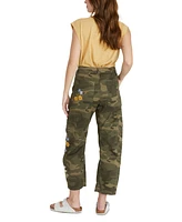 Driftwood Women's Bri Camo Barrel Cargo Pants X Sunflower