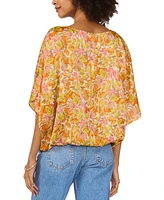 Vince Camuto Women's Floral-Printed Dolman-Sleeve Top