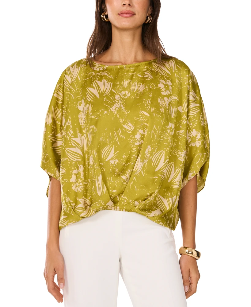 Vince Camuto Women's Printed Dolman-Sleeve Top