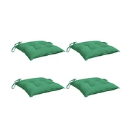 Chair Cushions 4 pcs 15.7"x15.7"x2.8" Oxford Fabric Green