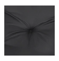 vidaXL Chair Cushions 6 pcs Black 19.7"x19.7"x2.8" Oxford Fabric