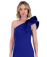 Eliza J Women's Ruffled-Shoulder Cocktail Dress