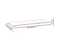 Garden Bench Cushions 2pcs Pink 59.1"x19.7"x2.8" Fabric