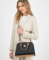 Giani Bernini Saffiano Structured Satchel Crossbody, Exclusively at Macy's
