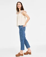Liverpool Los Angeles Women's Kennedy Cropped Straight-Leg Denim Jeans