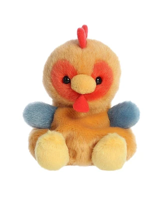 Aurora Mini Red Rooster Palm Pals Adorable Plush Toy Brown 4.5