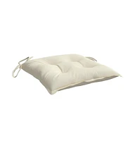 Chair Cushions 2 pcs Cream White 19.7"x19.7"x2.8" Oxford Fabric