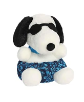 Aurora Mini Palm Pals Surfer Snoopy Peanuts Adorable Plush Toy White 5"