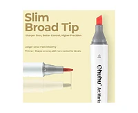 Kaala 60ct Landscape Slim Broad/Fine Dual Tip Alcohol Markers Y30-80402-38